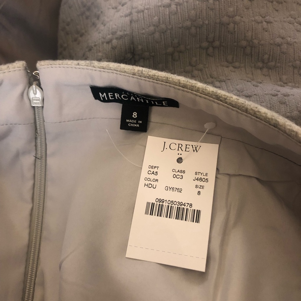 J. Crew Light Grey Wool Blend Pencil Skirt - Picture 3 of 4